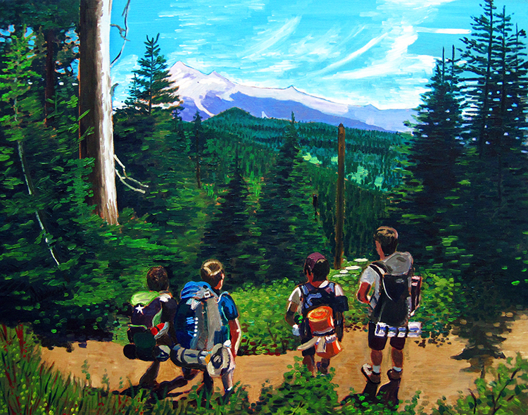 Hikers on PCT